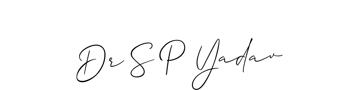 You can use this online signature creator to create a handwritten signature for the name Dr S P Yadav. This is the best online autograph maker. Dr S P Yadav signature style 2 images and pictures png