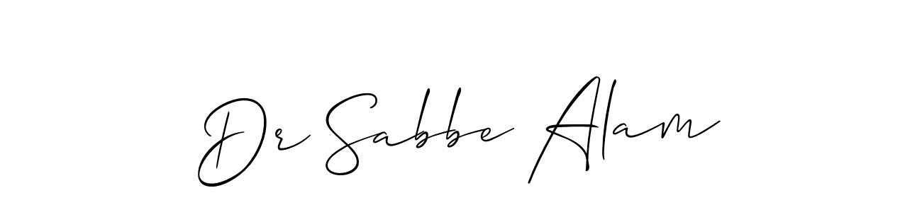 You should practise on your own different ways (Allison_Script) to write your name (Dr Sabbe Alam) in signature. don't let someone else do it for you. Dr Sabbe Alam signature style 2 images and pictures png