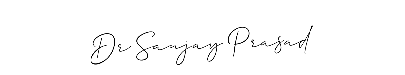 Create a beautiful signature design for name Dr Sanjay Prasad. With this signature (Allison_Script) fonts, you can make a handwritten signature for free. Dr Sanjay Prasad signature style 2 images and pictures png