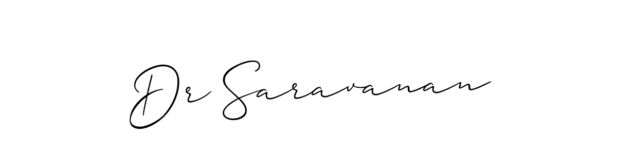 Allison_Script is a professional signature style that is perfect for those who want to add a touch of class to their signature. It is also a great choice for those who want to make their signature more unique. Get Dr Saravanan name to fancy signature for free. Dr Saravanan signature style 2 images and pictures png