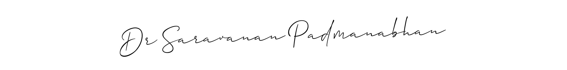 Also we have Dr Saravanan Padmanabhan name is the best signature style. Create professional handwritten signature collection using Allison_Script autograph style. Dr Saravanan Padmanabhan signature style 2 images and pictures png