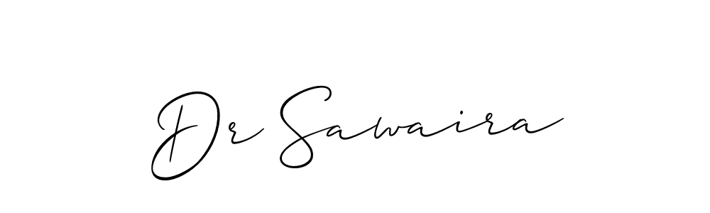 Allison_Script is a professional signature style that is perfect for those who want to add a touch of class to their signature. It is also a great choice for those who want to make their signature more unique. Get Dr Sawaira name to fancy signature for free. Dr Sawaira signature style 2 images and pictures png