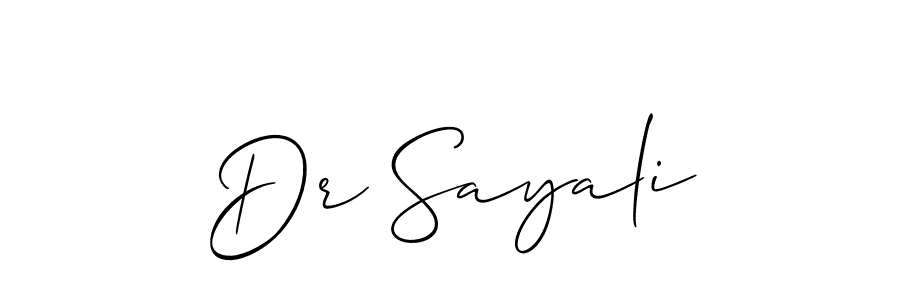 Check out images of Autograph of Dr Sayali name. Actor Dr Sayali Signature Style. Allison_Script is a professional sign style online. Dr Sayali signature style 2 images and pictures png
