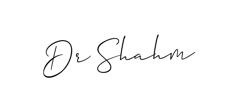 How to make Dr Shahm signature? Allison_Script is a professional autograph style. Create handwritten signature for Dr Shahm name. Dr Shahm signature style 2 images and pictures png