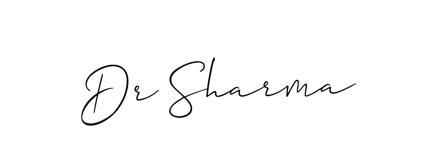 It looks lik you need a new signature style for name Dr Sharma. Design unique handwritten (Allison_Script) signature with our free signature maker in just a few clicks. Dr Sharma signature style 2 images and pictures png