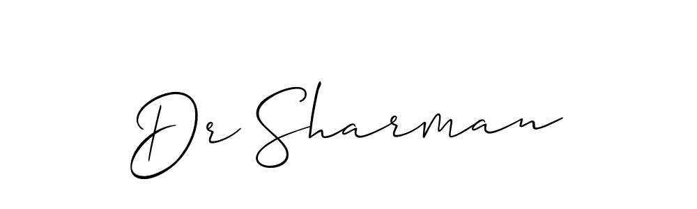 How to make Dr Sharman signature? Allison_Script is a professional autograph style. Create handwritten signature for Dr Sharman name. Dr Sharman signature style 2 images and pictures png