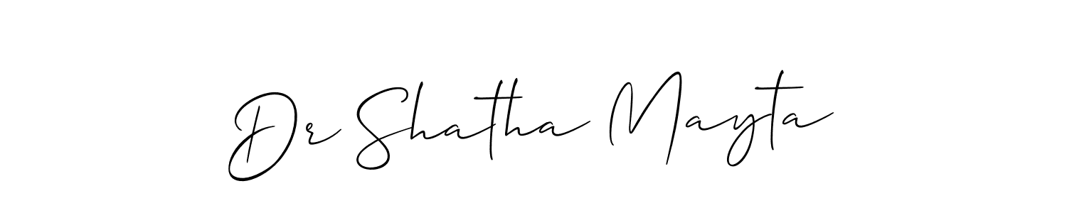 This is the best signature style for the Dr Shatha Mayta name. Also you like these signature font (Allison_Script). Mix name signature. Dr Shatha Mayta signature style 2 images and pictures png