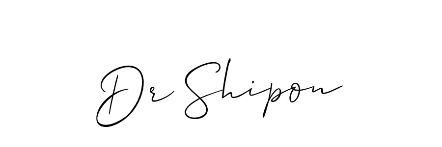 Make a short Dr Shipon signature style. Manage your documents anywhere anytime using Allison_Script. Create and add eSignatures, submit forms, share and send files easily. Dr Shipon signature style 2 images and pictures png