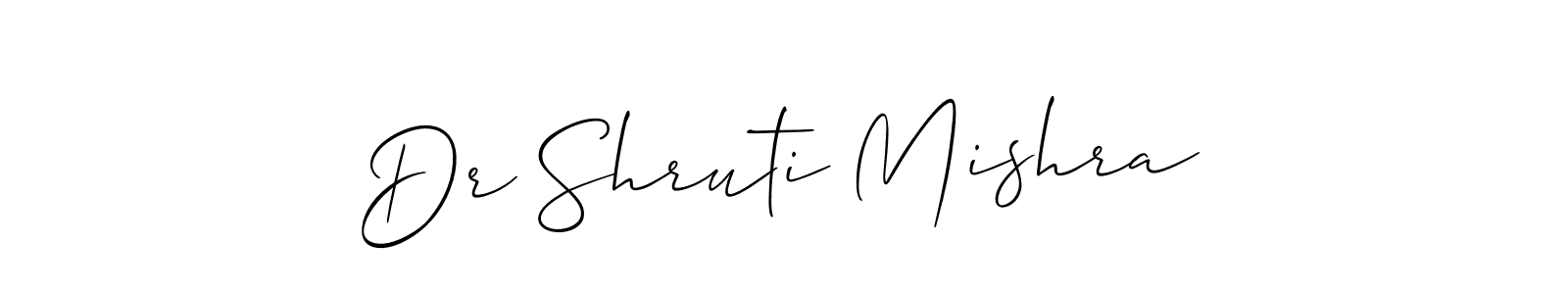 Also You can easily find your signature by using the search form. We will create Dr Shruti Mishra name handwritten signature images for you free of cost using Allison_Script sign style. Dr Shruti Mishra signature style 2 images and pictures png