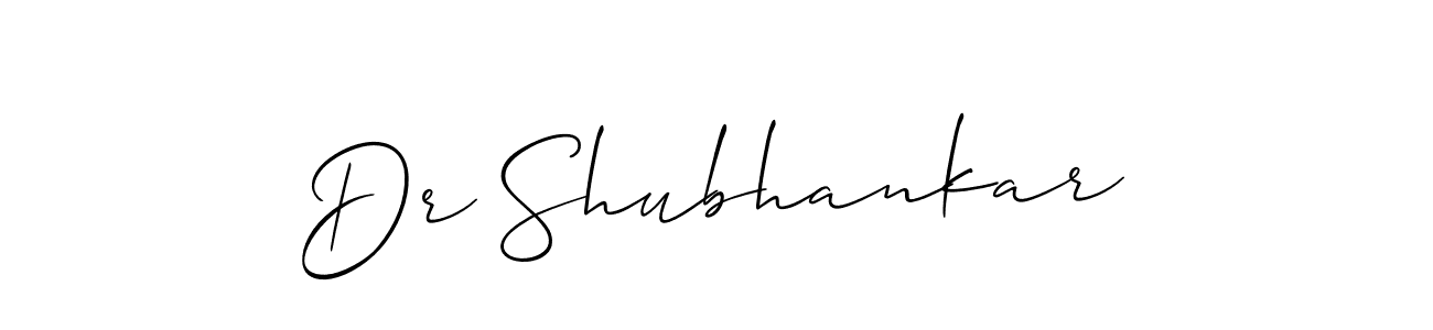 How to Draw Dr Shubhankar signature style? Allison_Script is a latest design signature styles for name Dr Shubhankar. Dr Shubhankar signature style 2 images and pictures png