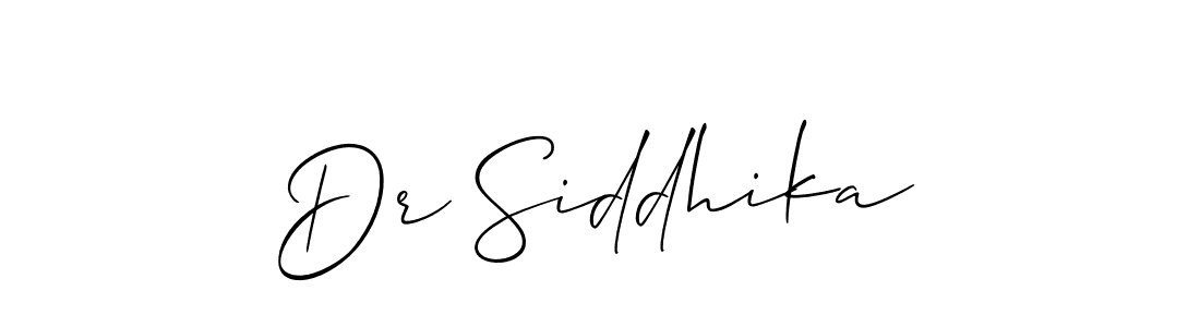 Once you've used our free online signature maker to create your best signature Allison_Script style, it's time to enjoy all of the benefits that Dr Siddhika name signing documents. Dr Siddhika signature style 2 images and pictures png