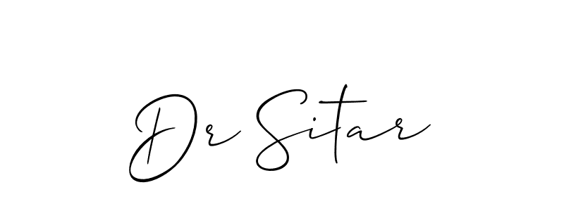 Allison_Script is a professional signature style that is perfect for those who want to add a touch of class to their signature. It is also a great choice for those who want to make their signature more unique. Get Dr Sitar name to fancy signature for free. Dr Sitar signature style 2 images and pictures png