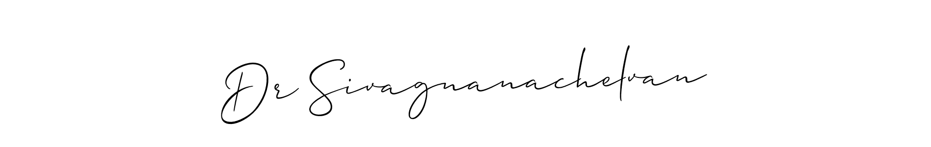 Create a beautiful signature design for name Dr Sivagnanachelvan. With this signature (Allison_Script) fonts, you can make a handwritten signature for free. Dr Sivagnanachelvan signature style 2 images and pictures png