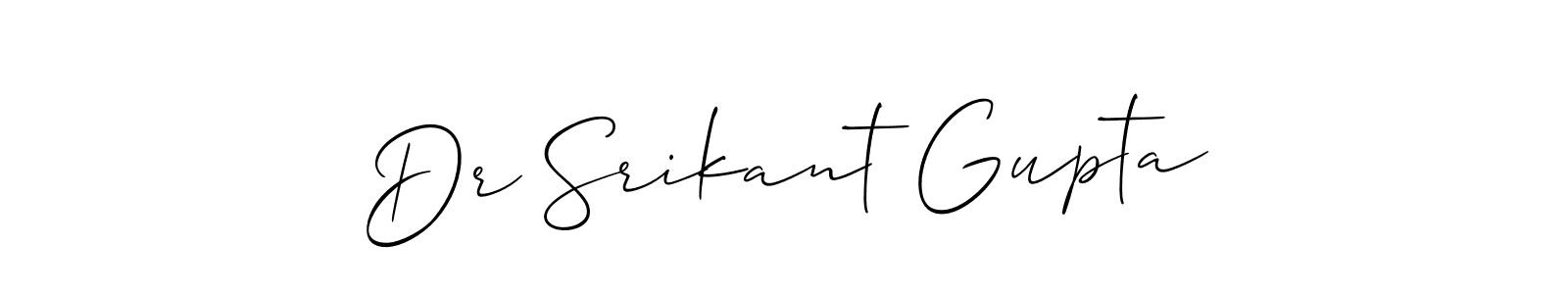 How to Draw Dr Srikant Gupta signature style? Allison_Script is a latest design signature styles for name Dr Srikant Gupta. Dr Srikant Gupta signature style 2 images and pictures png