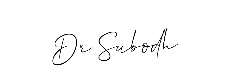 The best way (Allison_Script) to make a short signature is to pick only two or three words in your name. The name Dr Subodh include a total of six letters. For converting this name. Dr Subodh signature style 2 images and pictures png