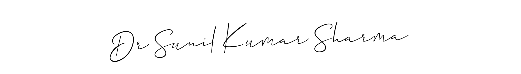 How to make Dr Sunil Kumar Sharma signature? Allison_Script is a professional autograph style. Create handwritten signature for Dr Sunil Kumar Sharma name. Dr Sunil Kumar Sharma signature style 2 images and pictures png