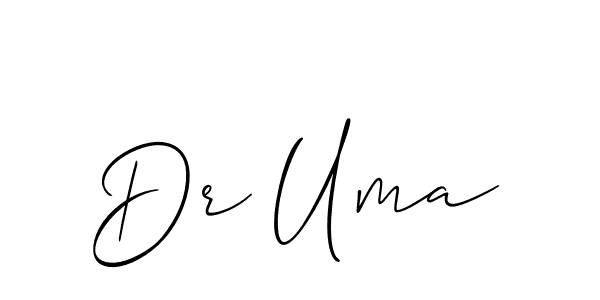 How to Draw Dr Uma signature style? Allison_Script is a latest design signature styles for name Dr Uma. Dr Uma signature style 2 images and pictures png