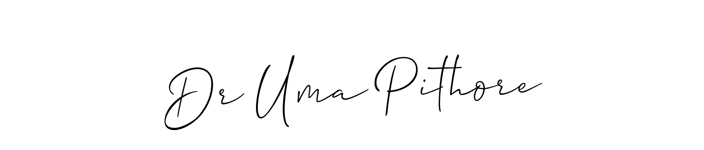 if you are searching for the best signature style for your name Dr Uma Pithore. so please give up your signature search. here we have designed multiple signature styles  using Allison_Script. Dr Uma Pithore signature style 2 images and pictures png