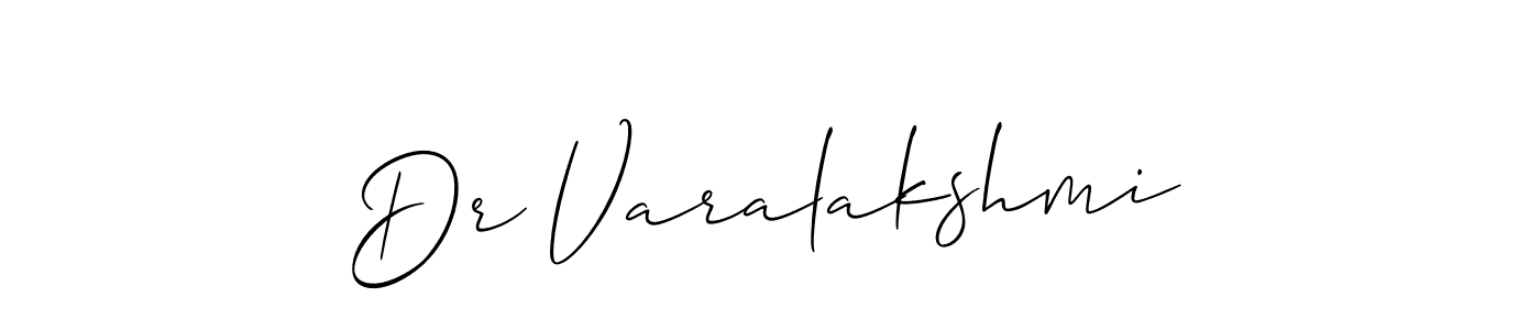 Similarly Allison_Script is the best handwritten signature design. Signature creator online .You can use it as an online autograph creator for name Dr Varalakshmi. Dr Varalakshmi signature style 2 images and pictures png