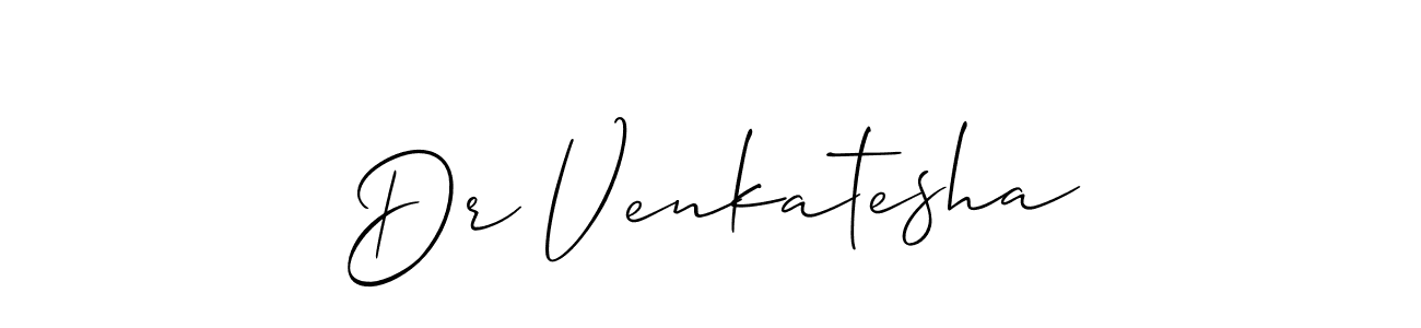 Design your own signature with our free online signature maker. With this signature software, you can create a handwritten (Allison_Script) signature for name Dr Venkatesha. Dr Venkatesha signature style 2 images and pictures png