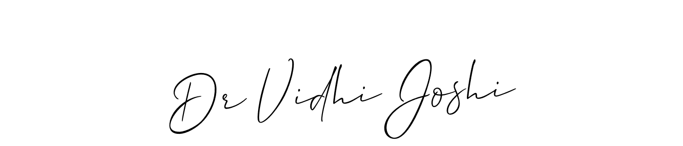 Dr Vidhi Joshi stylish signature style. Best Handwritten Sign (Allison_Script) for my name. Handwritten Signature Collection Ideas for my name Dr Vidhi Joshi. Dr Vidhi Joshi signature style 2 images and pictures png