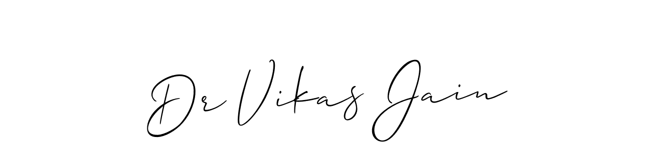 It looks lik you need a new signature style for name Dr Vikas Jain. Design unique handwritten (Allison_Script) signature with our free signature maker in just a few clicks. Dr Vikas Jain signature style 2 images and pictures png