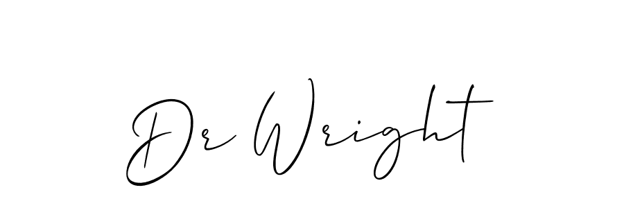 You should practise on your own different ways (Allison_Script) to write your name (Dr Wright) in signature. don't let someone else do it for you. Dr Wright signature style 2 images and pictures png