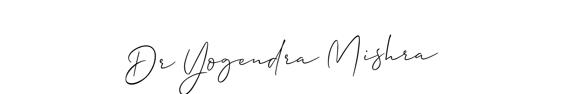 This is the best signature style for the Dr Yogendra Mishra name. Also you like these signature font (Allison_Script). Mix name signature. Dr Yogendra Mishra signature style 2 images and pictures png