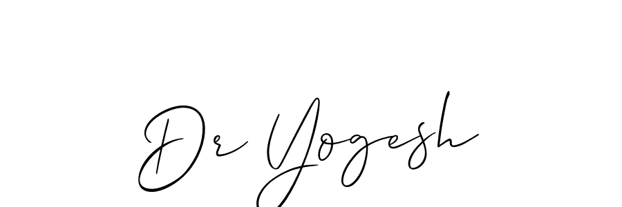 How to make Dr Yogesh name signature. Use Allison_Script style for creating short signs online. This is the latest handwritten sign. Dr Yogesh signature style 2 images and pictures png