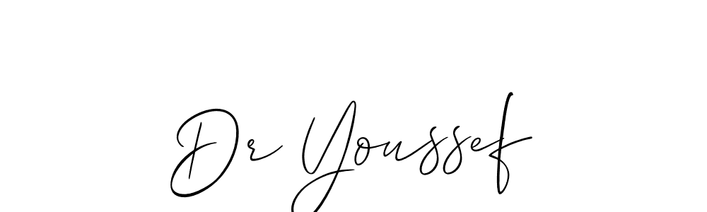 Design your own signature with our free online signature maker. With this signature software, you can create a handwritten (Allison_Script) signature for name Dr Youssef. Dr Youssef signature style 2 images and pictures png