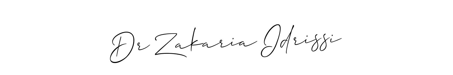 It looks lik you need a new signature style for name Dr Zakaria Idrissi. Design unique handwritten (Allison_Script) signature with our free signature maker in just a few clicks. Dr Zakaria Idrissi signature style 2 images and pictures png