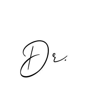 You should practise on your own different ways (Allison_Script) to write your name (Dr.) in signature. don't let someone else do it for you. Dr. signature style 2 images and pictures png