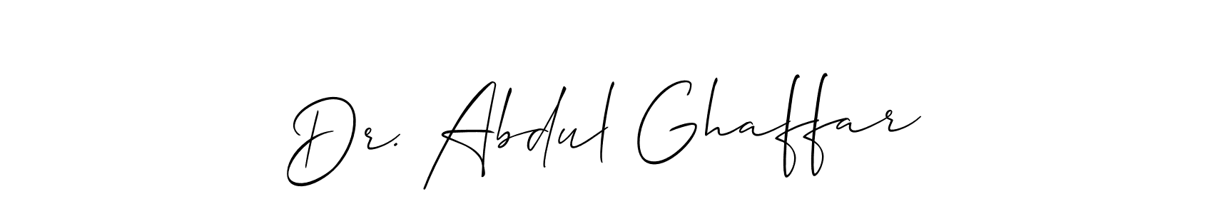 Best and Professional Signature Style for Dr. Abdul Ghaffar. Allison_Script Best Signature Style Collection. Dr. Abdul Ghaffar signature style 2 images and pictures png