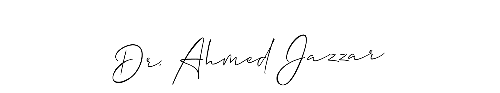 Make a beautiful signature design for name Dr. Ahmed Jazzar. Use this online signature maker to create a handwritten signature for free. Dr. Ahmed Jazzar signature style 2 images and pictures png