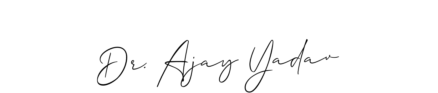 See photos of Dr. Ajay Yadav official signature by Spectra . Check more albums & portfolios. Read reviews & check more about Allison_Script font. Dr. Ajay Yadav signature style 2 images and pictures png