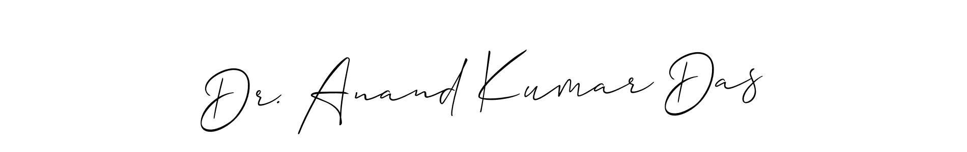 How to make Dr. Anand Kumar Das name signature. Use Allison_Script style for creating short signs online. This is the latest handwritten sign. Dr. Anand Kumar Das signature style 2 images and pictures png