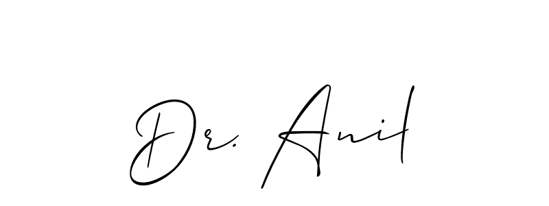 Best and Professional Signature Style for Dr. Anil. Allison_Script Best Signature Style Collection. Dr. Anil signature style 2 images and pictures png