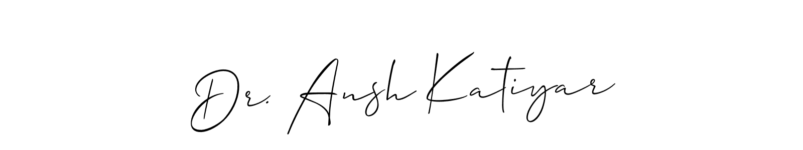 Once you've used our free online signature maker to create your best signature Allison_Script style, it's time to enjoy all of the benefits that Dr. Ansh Katiyar name signing documents. Dr. Ansh Katiyar signature style 2 images and pictures png