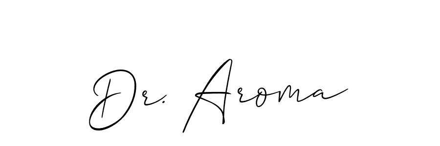 if you are searching for the best signature style for your name Dr. Aroma. so please give up your signature search. here we have designed multiple signature styles  using Allison_Script. Dr. Aroma signature style 2 images and pictures png
