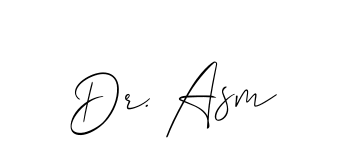 if you are searching for the best signature style for your name Dr. Asm. so please give up your signature search. here we have designed multiple signature styles  using Allison_Script. Dr. Asm signature style 2 images and pictures png