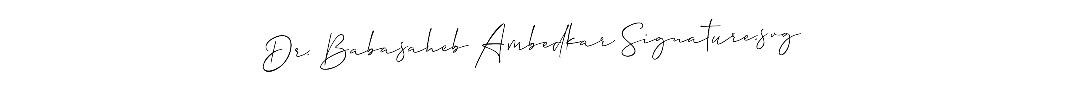 Use a signature maker to create a handwritten signature online. With this signature software, you can design (Allison_Script) your own signature for name Dr. Babasaheb Ambedkar Signature.svg. Dr. Babasaheb Ambedkar Signature.svg signature style 2 images and pictures png