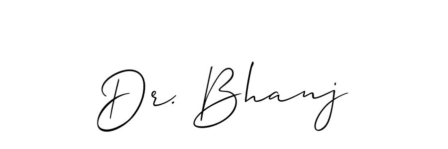 Create a beautiful signature design for name Dr. Bhanj. With this signature (Allison_Script) fonts, you can make a handwritten signature for free. Dr. Bhanj signature style 2 images and pictures png