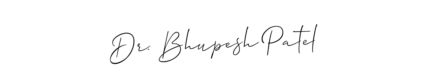 How to make Dr. Bhupesh Patel name signature. Use Allison_Script style for creating short signs online. This is the latest handwritten sign. Dr. Bhupesh Patel signature style 2 images and pictures png