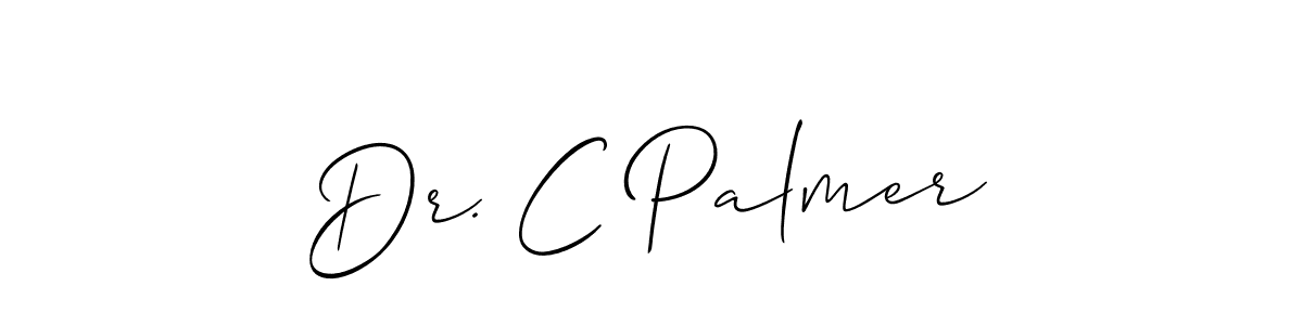 Also You can easily find your signature by using the search form. We will create Dr. C Palmer name handwritten signature images for you free of cost using Allison_Script sign style. Dr. C Palmer signature style 2 images and pictures png