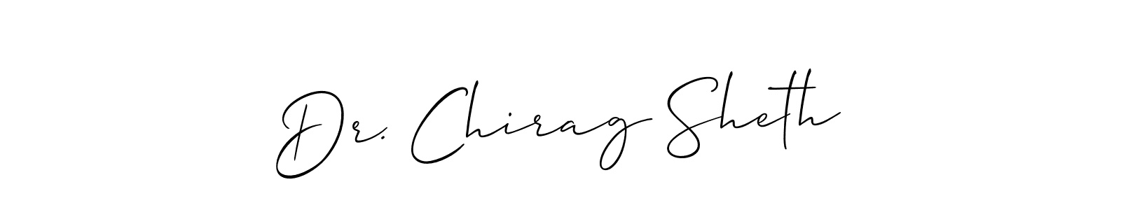 Check out images of Autograph of Dr. Chirag Sheth name. Actor Dr. Chirag Sheth Signature Style. Allison_Script is a professional sign style online. Dr. Chirag Sheth signature style 2 images and pictures png