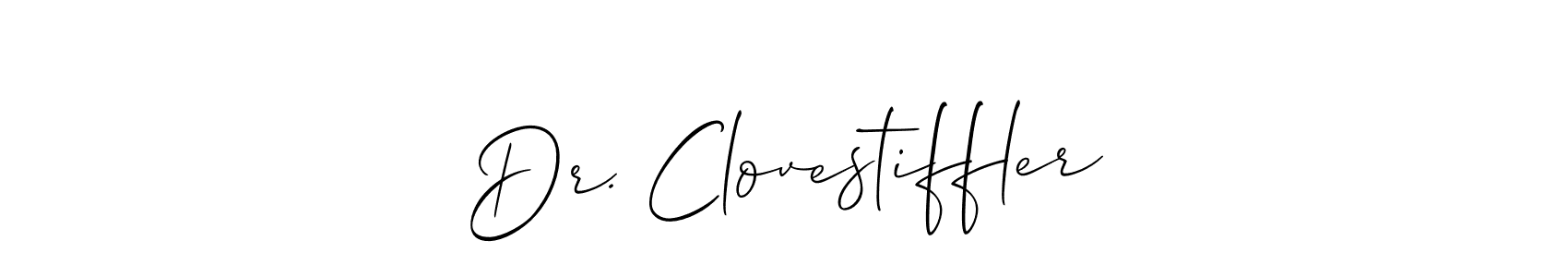 Also we have Dr. Clovestiffler name is the best signature style. Create professional handwritten signature collection using Allison_Script autograph style. Dr. Clovestiffler signature style 2 images and pictures png