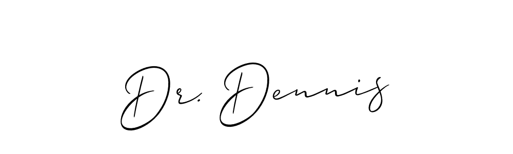 Best and Professional Signature Style for Dr. Dennis. Allison_Script Best Signature Style Collection. Dr. Dennis signature style 2 images and pictures png