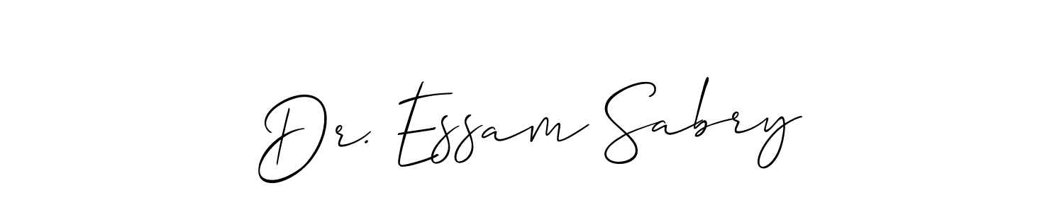 This is the best signature style for the Dr. Essam Sabry name. Also you like these signature font (Allison_Script). Mix name signature. Dr. Essam Sabry signature style 2 images and pictures png