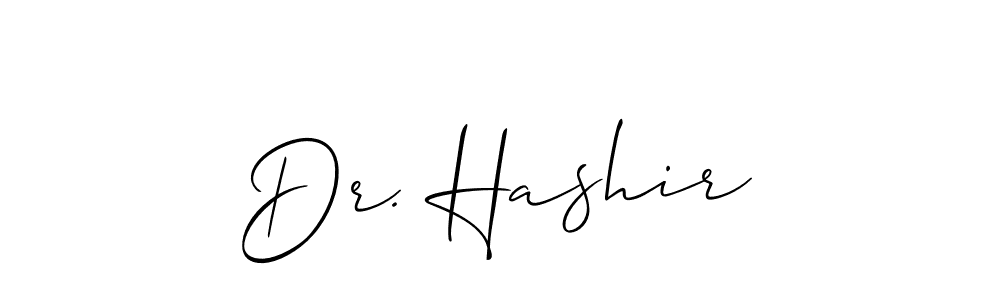 Once you've used our free online signature maker to create your best signature Allison_Script style, it's time to enjoy all of the benefits that Dr. Hashir name signing documents. Dr. Hashir signature style 2 images and pictures png