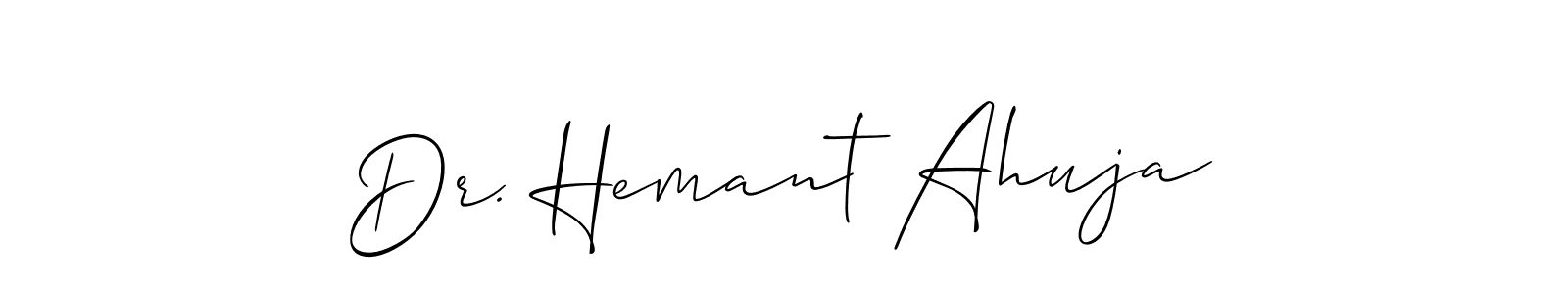 See photos of Dr. Hemant Ahuja official signature by Spectra . Check more albums & portfolios. Read reviews & check more about Allison_Script font. Dr. Hemant Ahuja signature style 2 images and pictures png